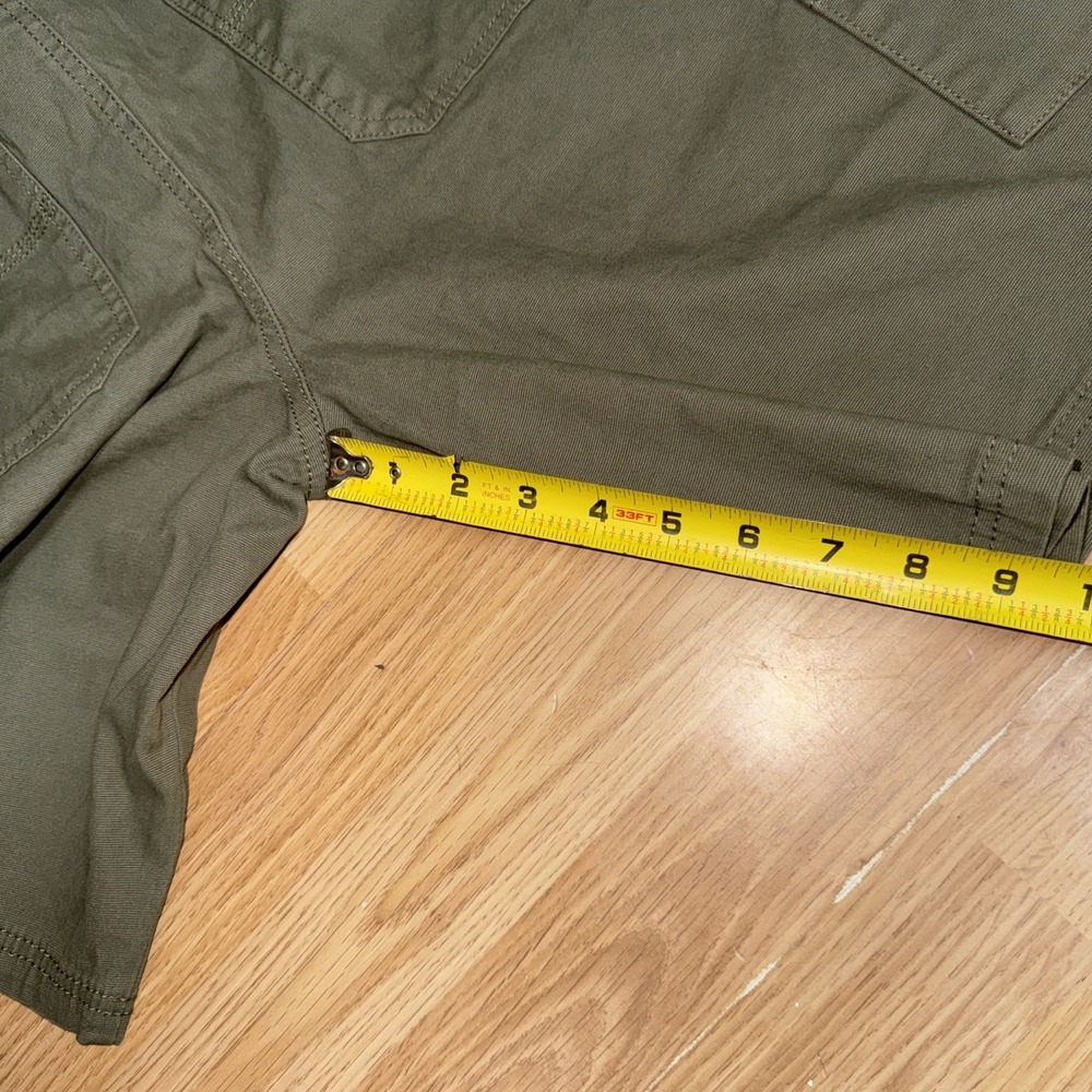 Caterpillar Stretch Canvas Carpenter Shorts Mens 36 Dusty Olive Summer NWT - Picture 6 of 6